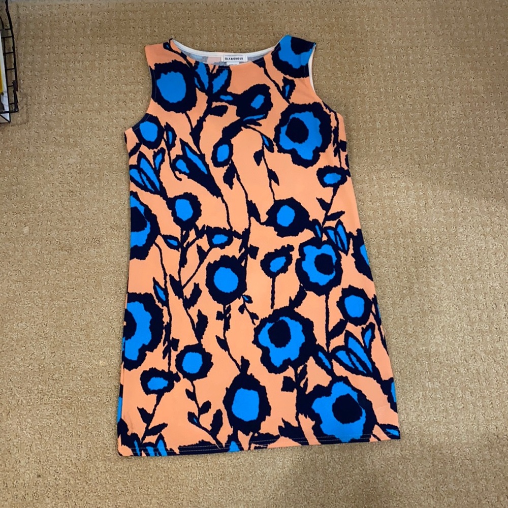 Glamorous Floral Coral Mini Dress